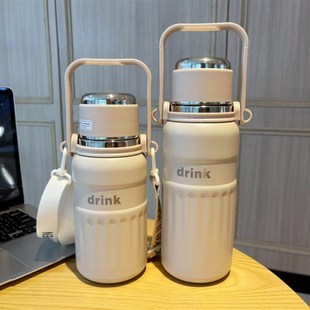 精选2025新款学生保温杯大容量316不锈钢男女初高中上学专用吸管