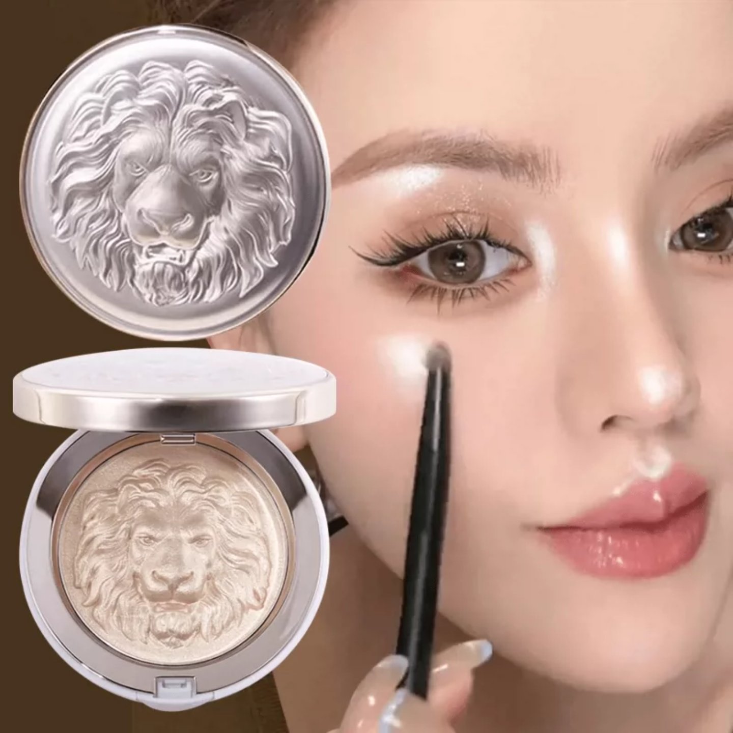 李佳琪推荐狮子高光生姜高光眼头眉骨提亮脸部立体水光细闪珠光女