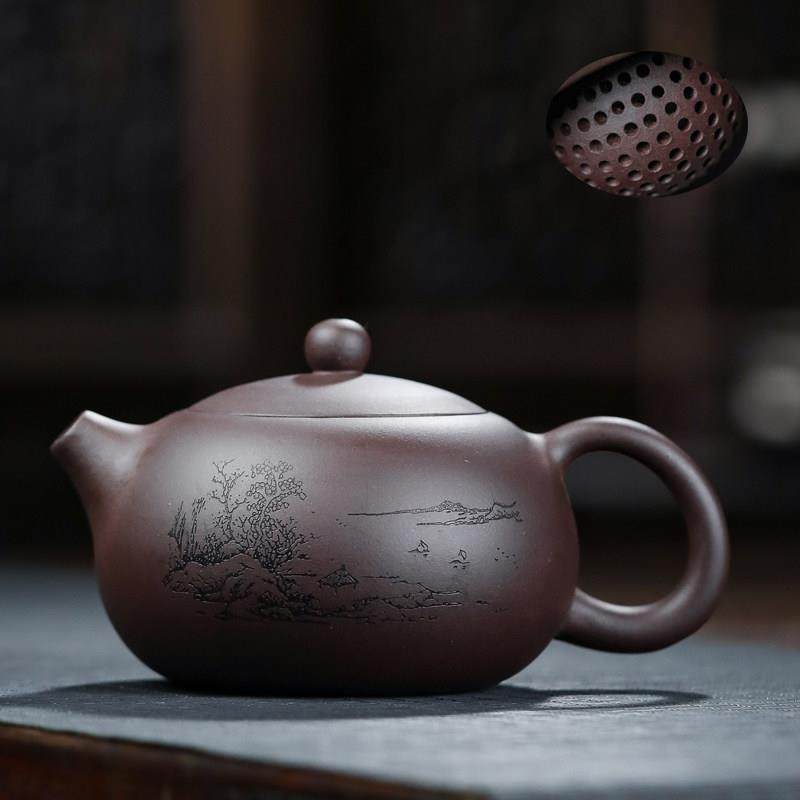 宜兴原矿紫砂壶卡口大西施手工壶球孔西施420毫升,餐饮具,茶壶,淘宝优惠券,粉丝福利购,淘宝优惠卷