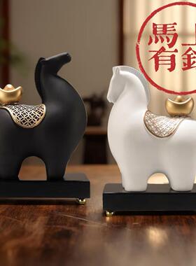 简约现代摆件轻奢高档家居客厅电视酒柜装饰办公室高级感风生水起