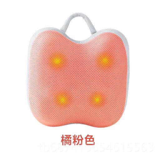 正品HROS颈椎按摩腰部背部多器功腰椎靠垫能脖子肩颈部揉捏枕按摩