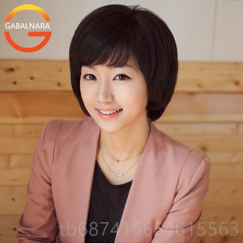 正品发全手织真假发真中老年人短发时尚妈妈假发头套波 波直发仿