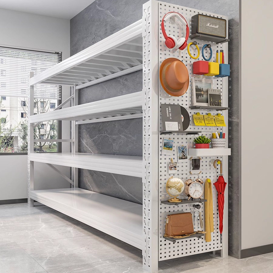 仓储多层可调节重工货架商超驿站家用客厅地下室收纳货架加粗加厚