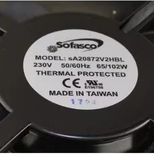 SOFASCO A20872V2HBL 230V 65/102W 20572 散热风扇