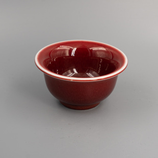 稀雀 皇窑国非遗传承人黄云鹏出品 郎红压手杯