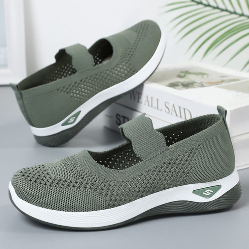 女鞋夏季女shoes中老年妈妈鞋透