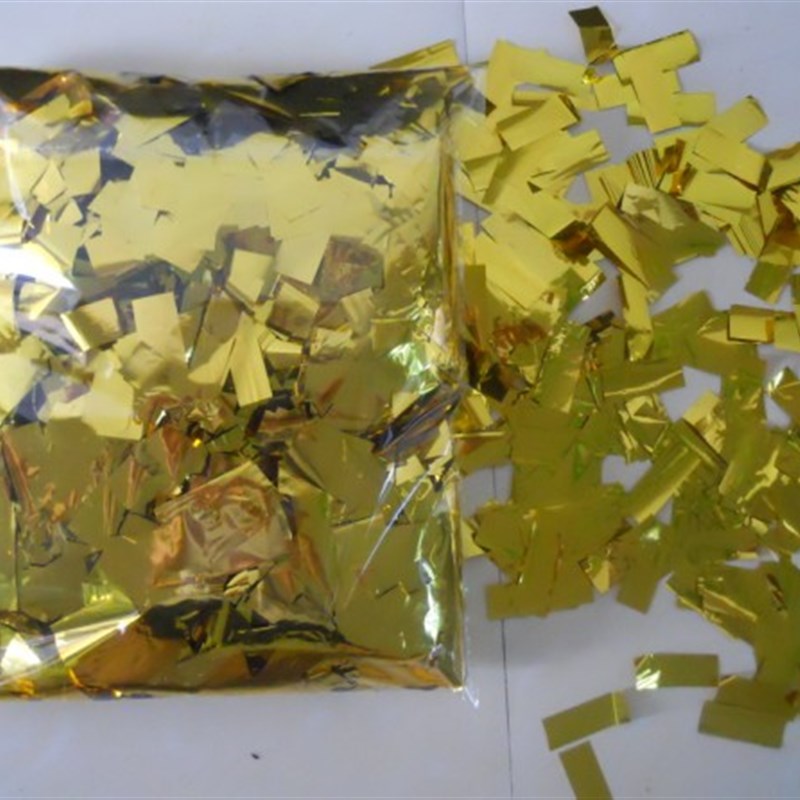 庆典结婚金色金箔片手撒花金条银条彩纸亮片手抛彩带舞台表演道具