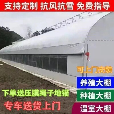养殖大棚骨架全套温室家用养鸡养鸭鹅养牛养羊养猪棚保温防寒全套