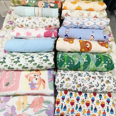 苏香绸绵绸夏凉被水洗空调被人造棉冷感被