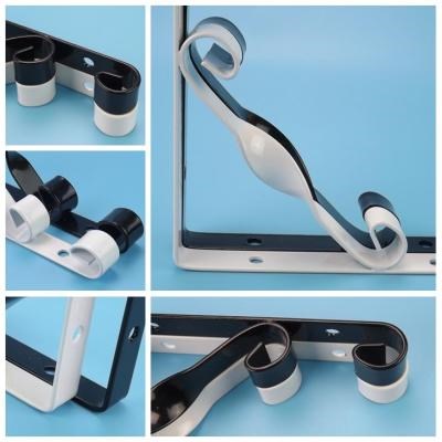 新品玻璃木板三角支架托架铁艺书架层搁板隔板固定支撑墙上置物架