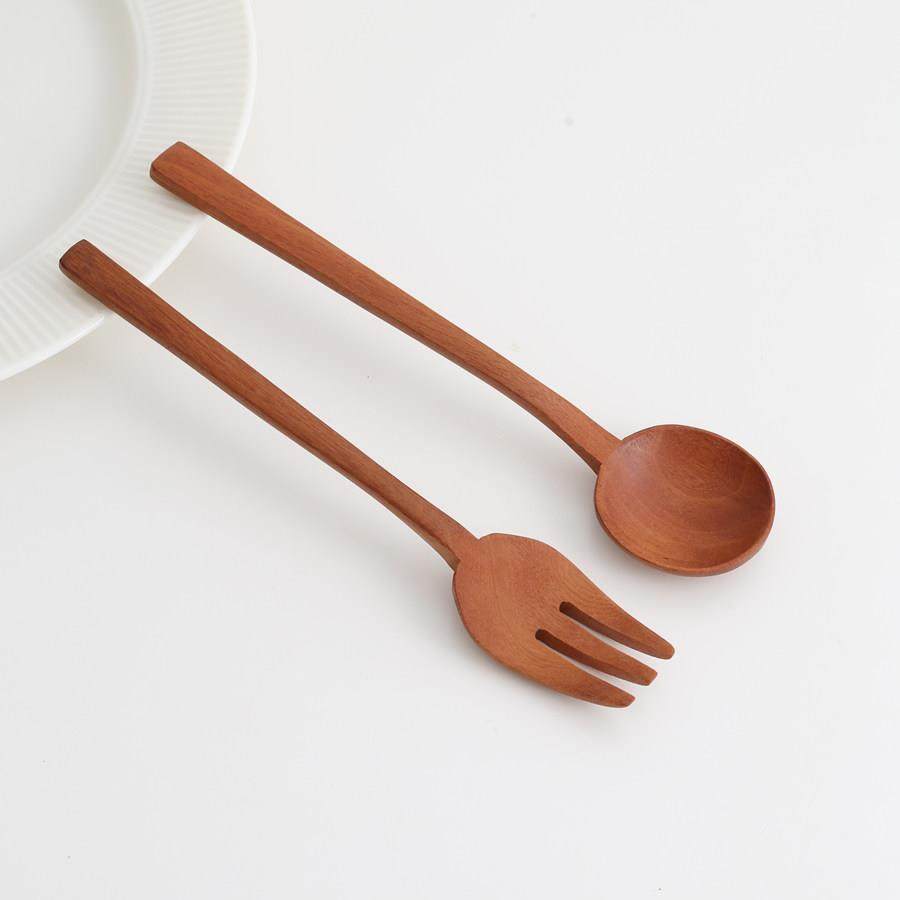 樱桃木叉勺套装实木甜品叉酸奶勺蛋糕叉日系原木制作下午茶餐具,餐饮具,叉/勺/筷套装,淘宝优惠券,粉丝福利购,淘宝优惠卷