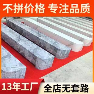 定做客厅落地电视柜定制弧形岩板带实木抽屉地台 悬空电视柜