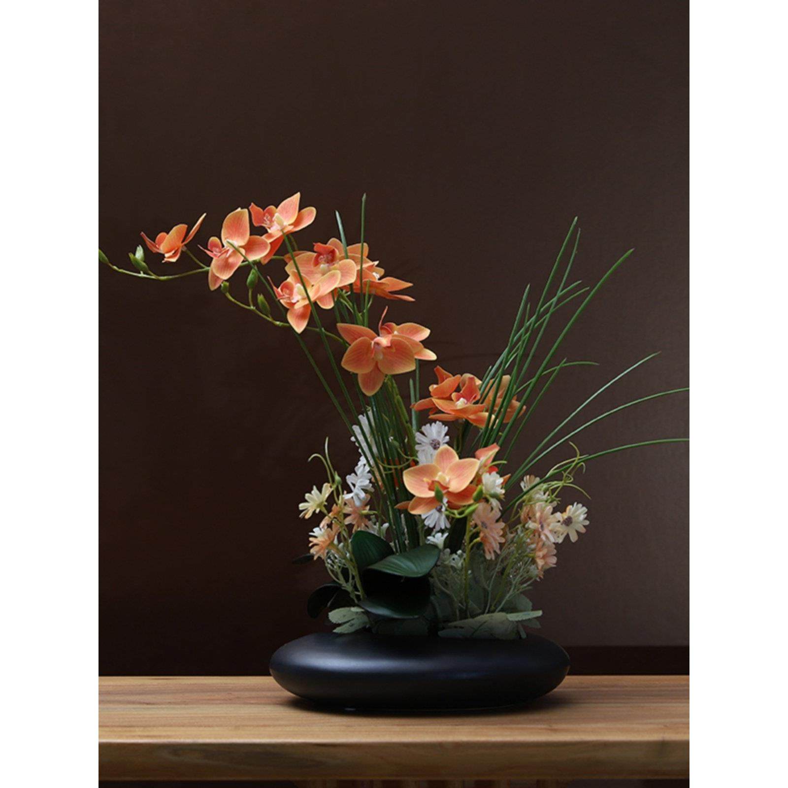 蝴蝶兰仿真花盆栽假花插花套装客厅玄关前台酒店桌面花艺装饰品,家居饰品,仿真花/假花,淘宝优惠券,粉丝福利购,淘宝优惠卷