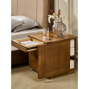 暗格储物柜新中式多功能隐藏暗格柜家用卧室床头柜保险箱一体整装