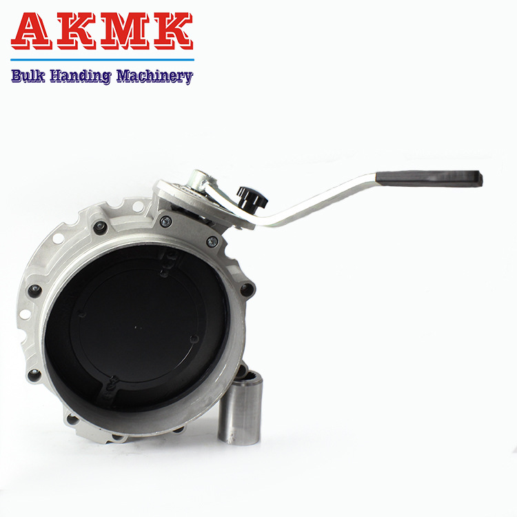 手动单法兰粉体蝶阀下料水泥粉煤灰蝶阀搅拌站用耐磨板蝶阀