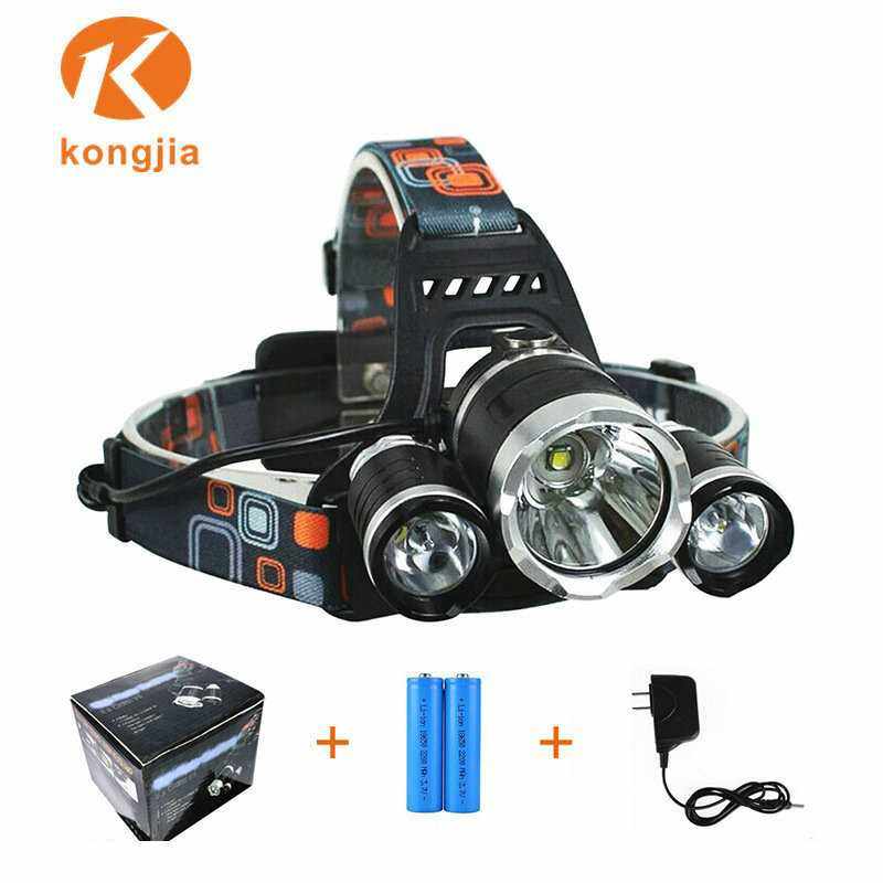 铝合金led头灯   变焦户外LED强光头灯新款自行车头灯