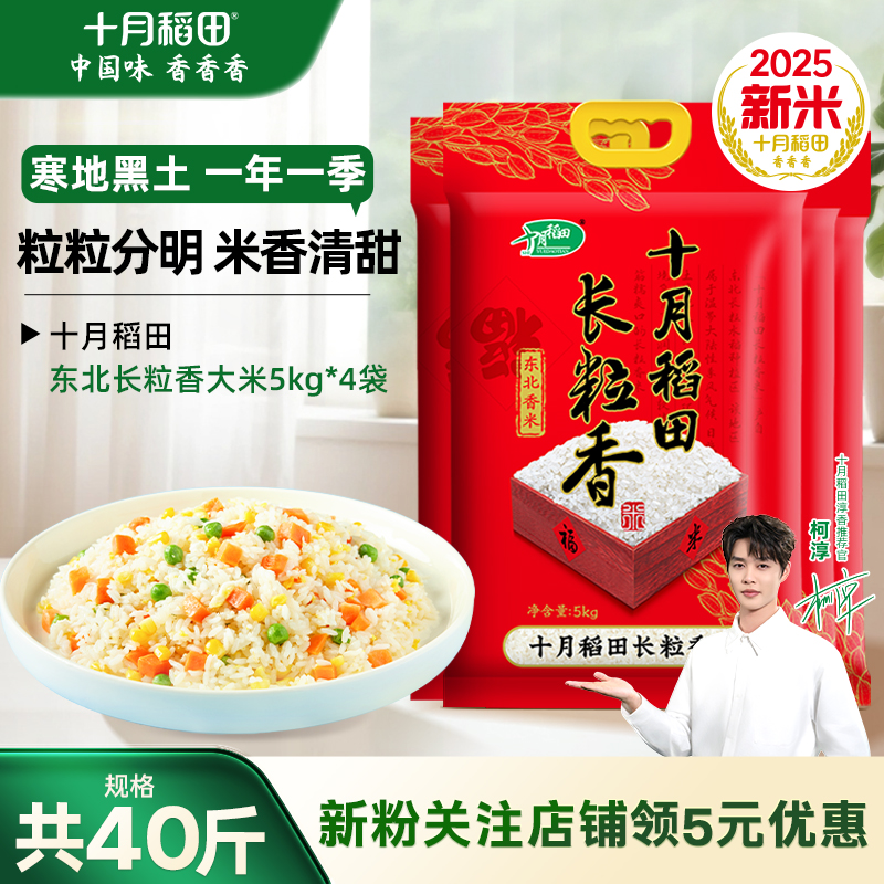 十月稻田长粒香米40斤囤货