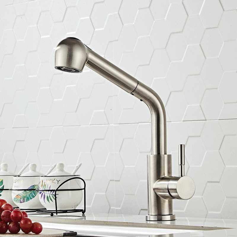 304不锈钢主体洗菜盆水龙头 冷热抽拉式伸缩厨房水槽增压水龙头,家装主材,厨房龙头,淘宝优惠券,粉丝福利购,淘宝优惠卷