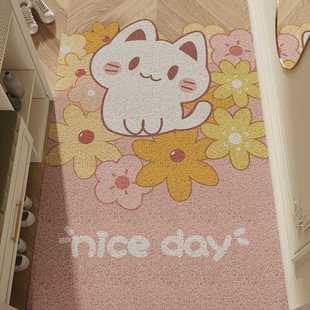 入户门垫卡通PVC丝圈地垫门口内外蹭脚垫防滑进门可裁剪家用垫子