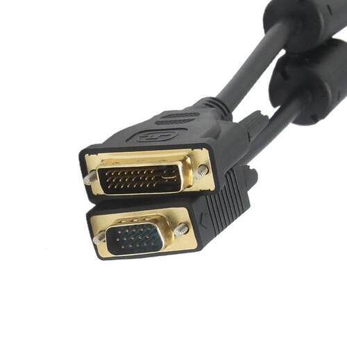 DVI24+5转VGA公对公连接线DVI-I转VGA线D-SUB转接线15针5米