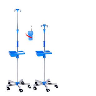 输液架子落地式小吊瓶支架移动式带轮家用加厚不锈钢高低可调