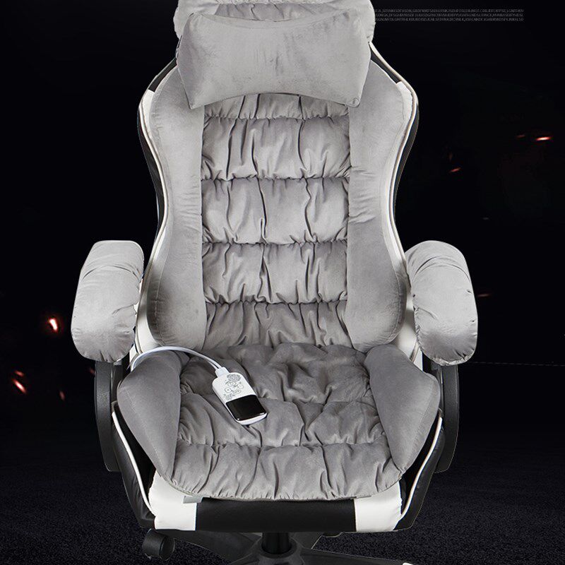 电竞椅子插电加热坐垫靠背一体z办公室久坐冬季电热靠垫护腰屁股