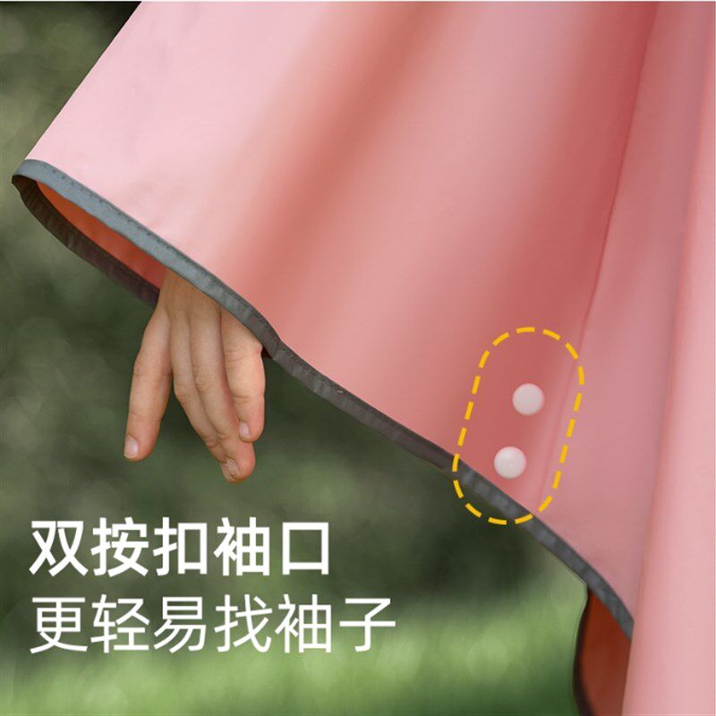 甜甜仔儿童雨衣上学专用男女童小孩D全身防水书包位中学生斗篷雨