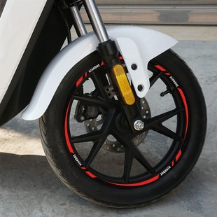 C90贴膜防水配件 C65P 适用于九号电动车改装 轮毂反光贴纸新新C40