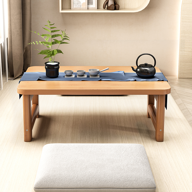 折叠桌楠竹炕桌家用实木榻榻x米小茶几飘窗桌床上学习书桌电脑矮