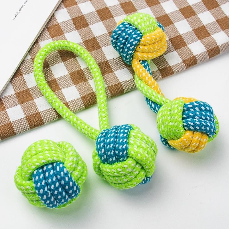 狗狗玩具磨牙耐咬绳结金毛小中大型犬泰迪幼犬狗解U闷玩具宠物用