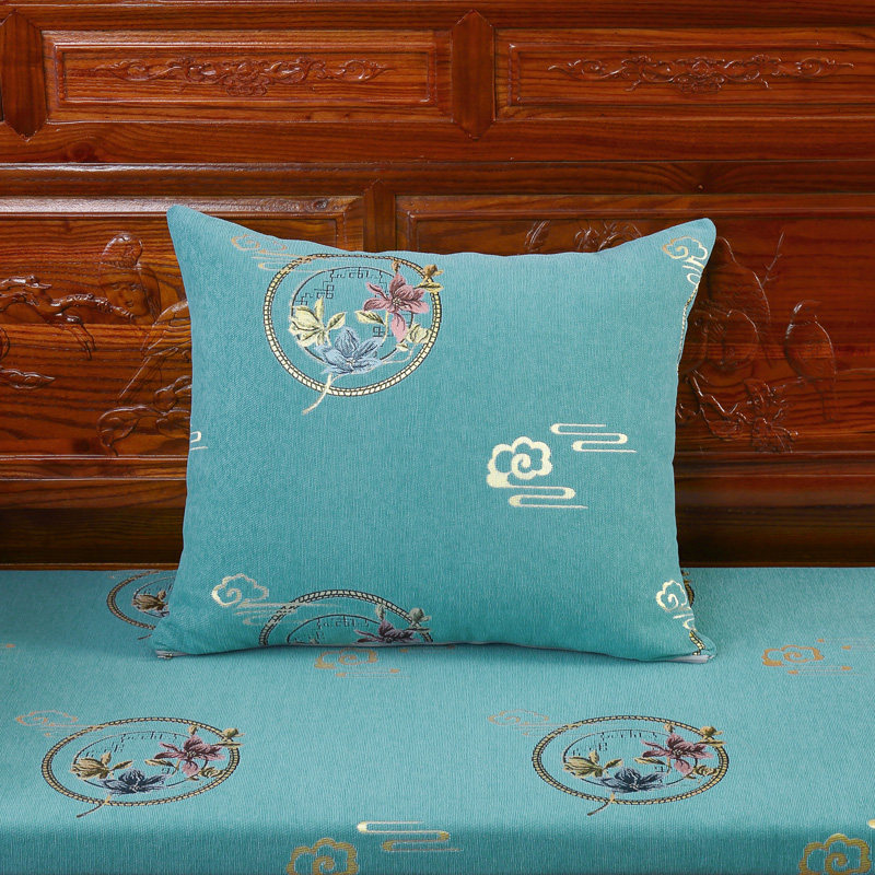 中式实木沙发坐垫l配套方形抱枕pp棉枕芯抱枕靠枕灰色红色绿色抱