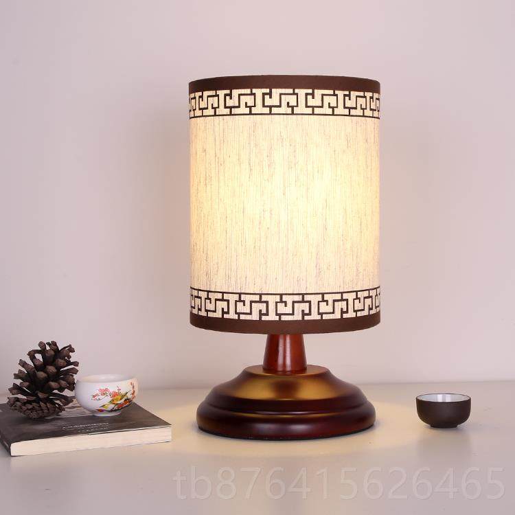 正品新中用式实木台店灯复禅意中国风古卧室家床头灯创意书房酒装,家装灯饰光源,装饰台灯,淘宝优惠券,粉丝福利购,淘宝优惠卷
