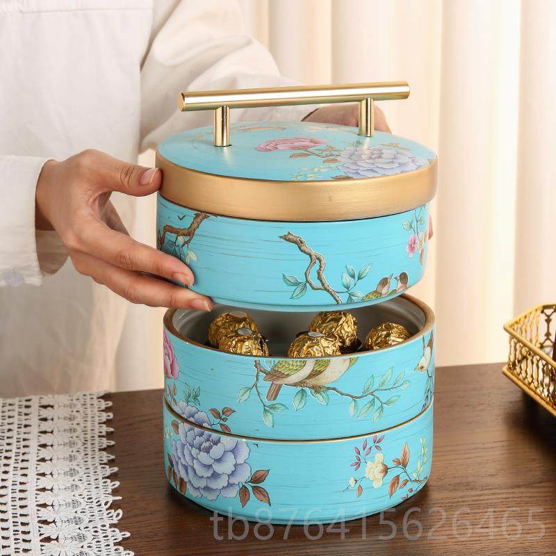 正品美式多层陶瓷干盒式茶几水果盘果客家用坚果欧零食收纳盒厅摆,家居饰品,果盘/果篓,淘宝优惠券,粉丝福利购,淘宝优惠卷