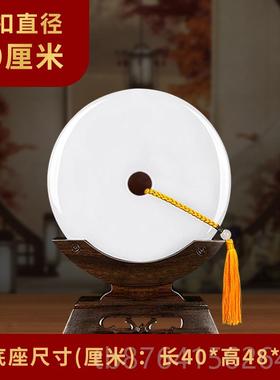 正品天然玉石安扣件酒客厅博古架玉壁柜装饰平品和氏璧乔迁新摆居