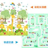 正品 宝宝爬行垫加厚婴泡儿客厅家用可折叠儿爬童爬垫味拼无接沫地