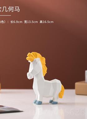 正品欧轻客厅电视柜北意马摆件家奢居饰品酒创柜办公室桌面装饰工