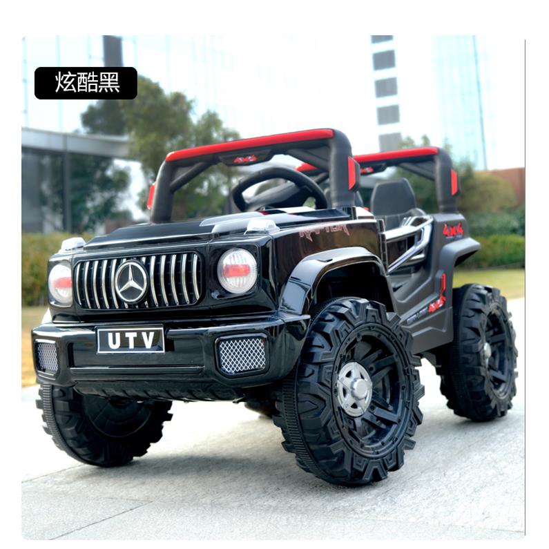 正品儿童越电动车宝四轮遥控宝汽车男女小带孩玩具车可坐人四驱野