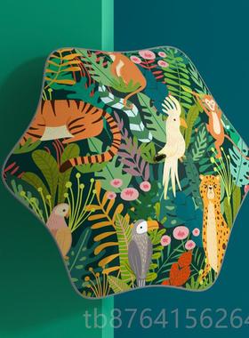 正品觅儿雨missrain童雨儿伞男女孩角圆长柄伞小学生上学专用雨伞