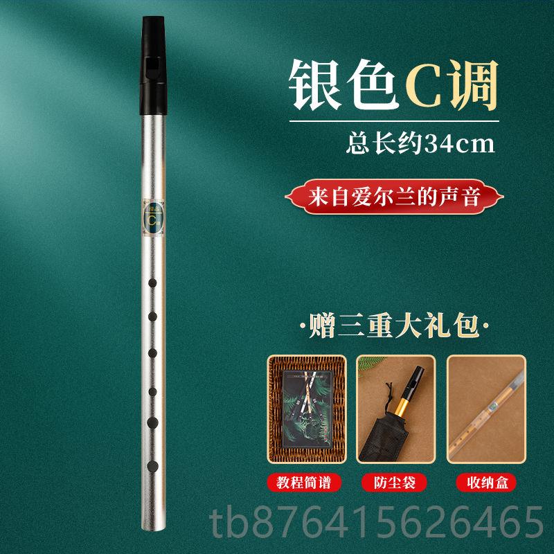 正品爱尔兰哨新笛c乐调D调专级业竖笛高音质六孔金属笛子款初学者