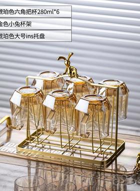 正品新水杯酒柜装物饰品乔迁新礼房套装居家居客厅玻璃柜餐桌水具