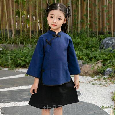 正品国儿童诵民国风服装五四青年装民学生装六一演毕业朗合唱运动