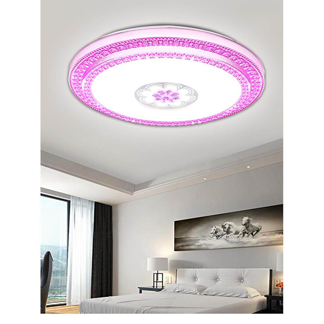 Led卧室灯，顶灯，智能圆形客厅灯，简单现代，可访问豪华住宅，