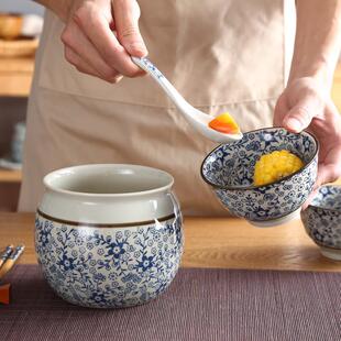 参盅陶瓷隔水炖锅厨房家用燕窝炖罐带盖子蒸蛋羹碗炖汤罐专用蒸盅