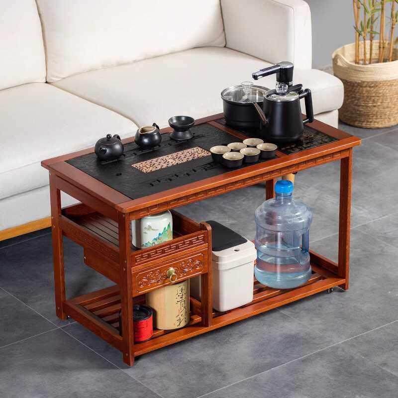 移动小茶桌家用茶台红檀木茶车烧水壶一体茶水柜带轮边几功夫茶盘,住宅家具,家用茶台/茶桌,淘宝优惠券,粉丝福利购,淘宝优惠卷