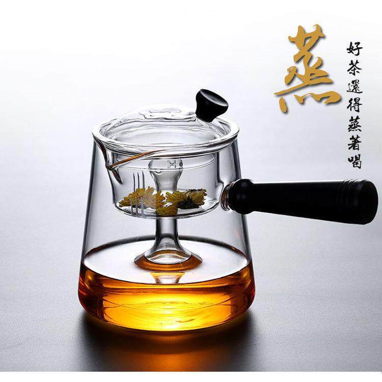 蒸茶器蒸汽煮茶壶煮茶器安化黑茶专用玻璃壶白茶全自动电陶炉家用