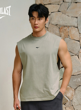 美国EVERLAST拳击无袖坎肩男索罗娜凉感速干7a抗菌防晒运动背心女