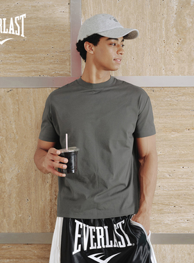 美国EVERLAST拳击短袖索罗娜冰感速干爆袖透气运动休闲男女款T恤