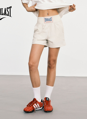 美国EVERLAST拳击运动短裤女2026夏季宽松速干训练瑜伽健身三分裤