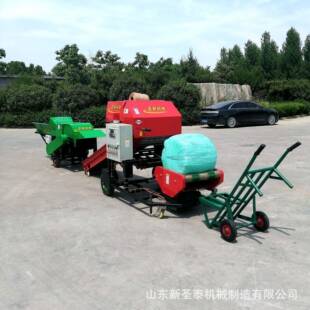 玉米秸秆打捆包膜一体机全自动打捆包膜一体机厂家直发