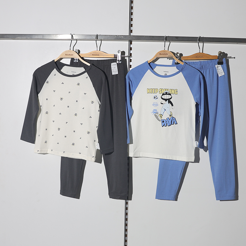 巴拉巴拉童装2025秋装新款男中幼童内衣套装舒适206325169103